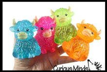 Load image into Gallery viewer, Highland Cow Shaped Ball - Thick Glue/Gel Syrup Molasses Stretch Ball Maltose- Ultra Squishy and Moldable Slow Rise Relaxing Sensory Fidget Stress Toy