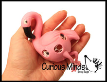 Load image into Gallery viewer, 1 Flamingo Squishy Blob Mesh Ball with Soft Web