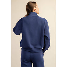 Load image into Gallery viewer, MODAL POLY SPAN SCUBA LUXE HALF ZIP JACKET: True Red / M