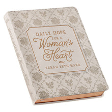 Load image into Gallery viewer, Daily Hope for a Women's Heart Taupe Faux Leather Devotional