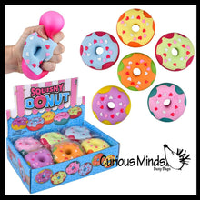 Load image into Gallery viewer, 1 Donut Doughnut Soft Doh Filled Stretch Ball with Removable