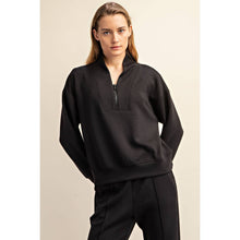 Load image into Gallery viewer, MODAL POLY SPAN SCUBA LUXE HALF ZIP JACKET: True Red / L