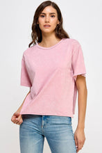 Load image into Gallery viewer, Blank Mineral Washed Long Crop Tee: VINTAGE BLACK / S