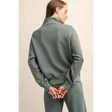 Load image into Gallery viewer, MODAL POLY SPAN SCUBA LUXE HALF ZIP JACKET: True Red / L