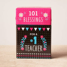 Load image into Gallery viewer, 101 Blessings for a #1 Teacher Box of Blessings