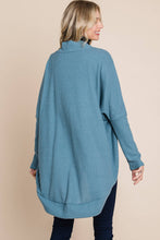 Load image into Gallery viewer, TL1748 WAFFLE KNIT CARDIGAN: MARSALA / L