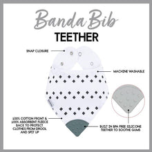 Load image into Gallery viewer, BandaBib with Teether 4-Pack: Geodes