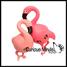 Load image into Gallery viewer, 1 Flamingo Squishy Blob Mesh Ball with Soft Web