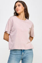 Load image into Gallery viewer, Blank Mineral Washed Long Crop Tee: VINTAGE BLACK / L