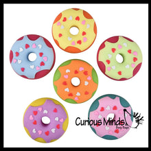 Load image into Gallery viewer, 1 Donut Doughnut Soft Doh Filled Stretch Ball with Removable