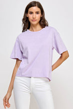 Load image into Gallery viewer, Blank Mineral Washed Long Crop Tee: VINTAGE BLACK / L