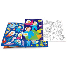 Load image into Gallery viewer, Space Adventure Dry Erase Coloring Book