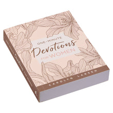 Load image into Gallery viewer, Beige Softcover One-minute Devotions for Women