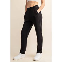 Load image into Gallery viewer, MODAL POLY SPAN SCUBA PINTUCK PANT: True Red / M
