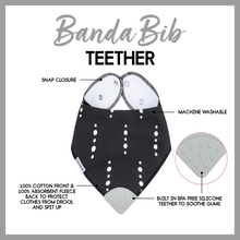 Load image into Gallery viewer, BandaBib with Teether 4-pack: Luca