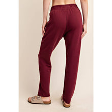 Load image into Gallery viewer, MODAL POLY SPAN SCUBA PINTUCK PANT: True Red / L