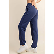 Load image into Gallery viewer, MODAL POLY SPAN SCUBA PINTUCK PANT: True Red / S