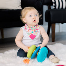 Load image into Gallery viewer, BandaBib with Teether 4-Pack: Geodes