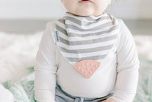 Load image into Gallery viewer, Bandana Bib with Teether 4-Pack: Ava