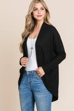 Load image into Gallery viewer, TL1748 WAFFLE KNIT CARDIGAN: MARSALA / XL