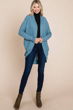 Load image into Gallery viewer, TL1748 WAFFLE KNIT CARDIGAN: MARSALA / L