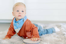 Load image into Gallery viewer, Bandana Bib with Teether 4-Pack: Ava