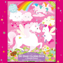 Load image into Gallery viewer, Unicorn Land Dry Erase Coloring Book