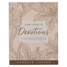 Load image into Gallery viewer, Beige Softcover One-minute Devotions for Women