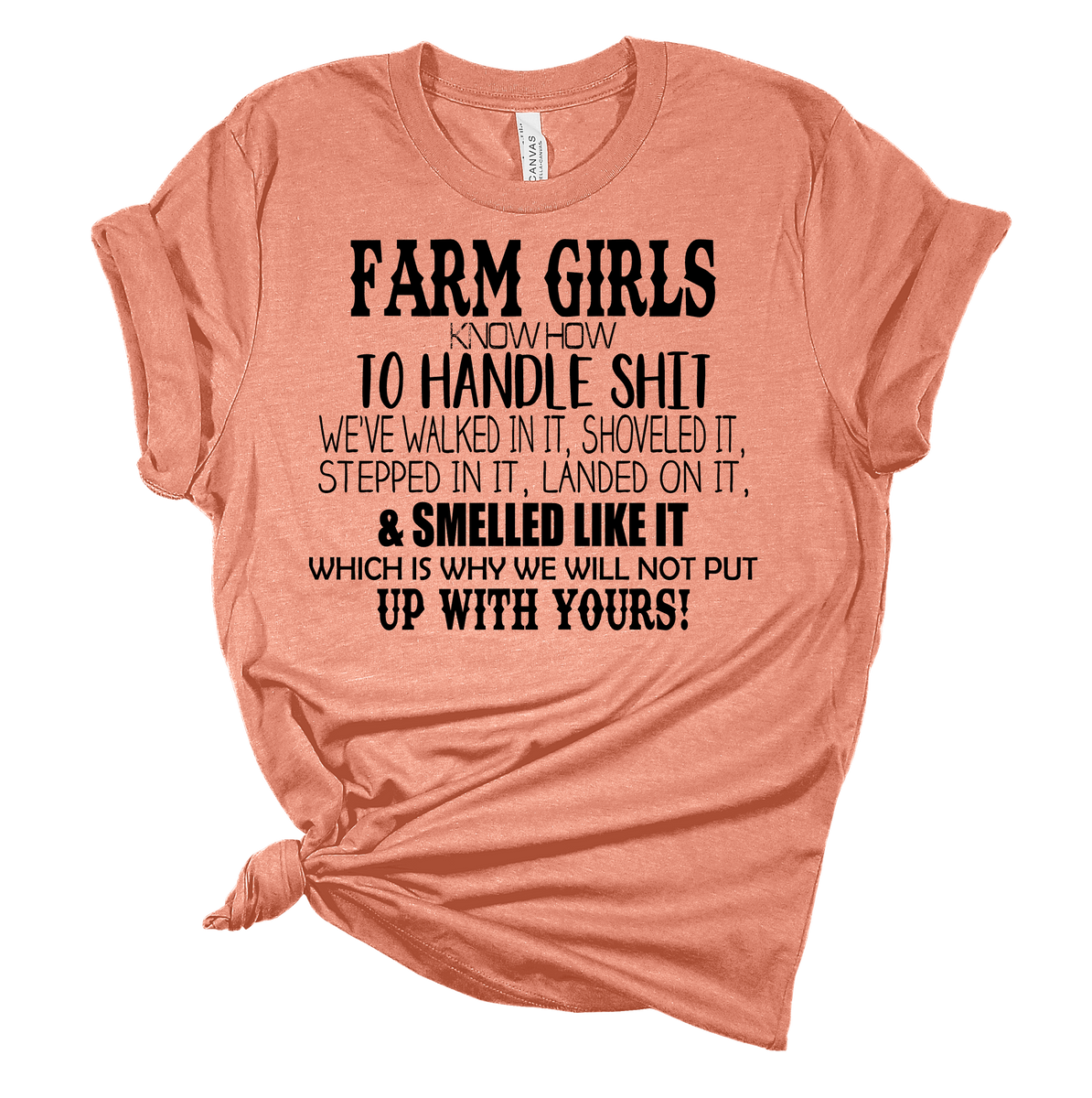 Farm Girls Know How To Handle Sht Pretty And Fabulous Boutique 1305