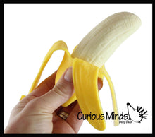 Load image into Gallery viewer, 1 Realistic Stretchy Banana - Sensory, Stress, Squeeze Fidge

