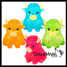 Load image into Gallery viewer, Highland Cow Shaped Ball - Thick Glue/Gel Syrup Molasses Stretch Ball Maltose- Ultra Squishy and Moldable Slow Rise Relaxing Sensory Fidget Stress Toy
