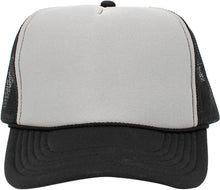 Load image into Gallery viewer, Classic Foam Front Trucker Hat: Black-White
