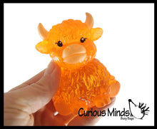 Load image into Gallery viewer, Highland Cow Shaped Ball - Thick Glue/Gel Syrup Molasses Stretch Ball Maltose- Ultra Squishy and Moldable Slow Rise Relaxing Sensory Fidget Stress Toy
