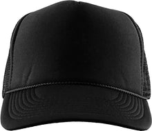 Load image into Gallery viewer, Classic Foam Front Trucker Hat: Black-White
