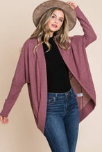 Load image into Gallery viewer, TL1748 WAFFLE KNIT CARDIGAN: MARSALA / M
