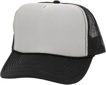 Load image into Gallery viewer, Classic Foam Front Trucker Hat: Black-White
