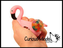 Load image into Gallery viewer, 1 Flamingo Squishy Blob Mesh Ball with Soft Web
