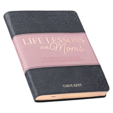 Load image into Gallery viewer, Life Lessons for Mom Gray and Pink Faux Leather Gift Book
