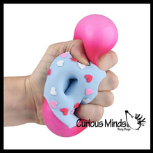 Load image into Gallery viewer, 1 Donut Doughnut Soft Doh Filled Stretch Ball with Removable
