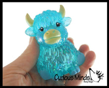 Load image into Gallery viewer, Highland Cow Shaped Ball - Thick Glue/Gel Syrup Molasses Stretch Ball Maltose- Ultra Squishy and Moldable Slow Rise Relaxing Sensory Fidget Stress Toy
