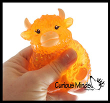 Load image into Gallery viewer, Highland Cow Shaped Ball - Thick Glue/Gel Syrup Molasses Stretch Ball Maltose- Ultra Squishy and Moldable Slow Rise Relaxing Sensory Fidget Stress Toy
