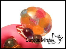 Load image into Gallery viewer, 1 Flamingo Squishy Blob Mesh Ball with Soft Web

