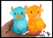 Load image into Gallery viewer, Highland Cow Shaped Ball - Thick Glue/Gel Syrup Molasses Stretch Ball Maltose- Ultra Squishy and Moldable Slow Rise Relaxing Sensory Fidget Stress Toy
