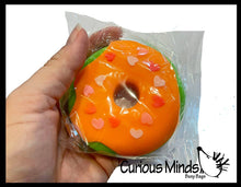 Load image into Gallery viewer, 1 Donut Doughnut Soft Doh Filled Stretch Ball with Removable
