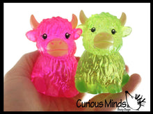 Load image into Gallery viewer, Highland Cow Shaped Ball - Thick Glue/Gel Syrup Molasses Stretch Ball Maltose- Ultra Squishy and Moldable Slow Rise Relaxing Sensory Fidget Stress Toy
