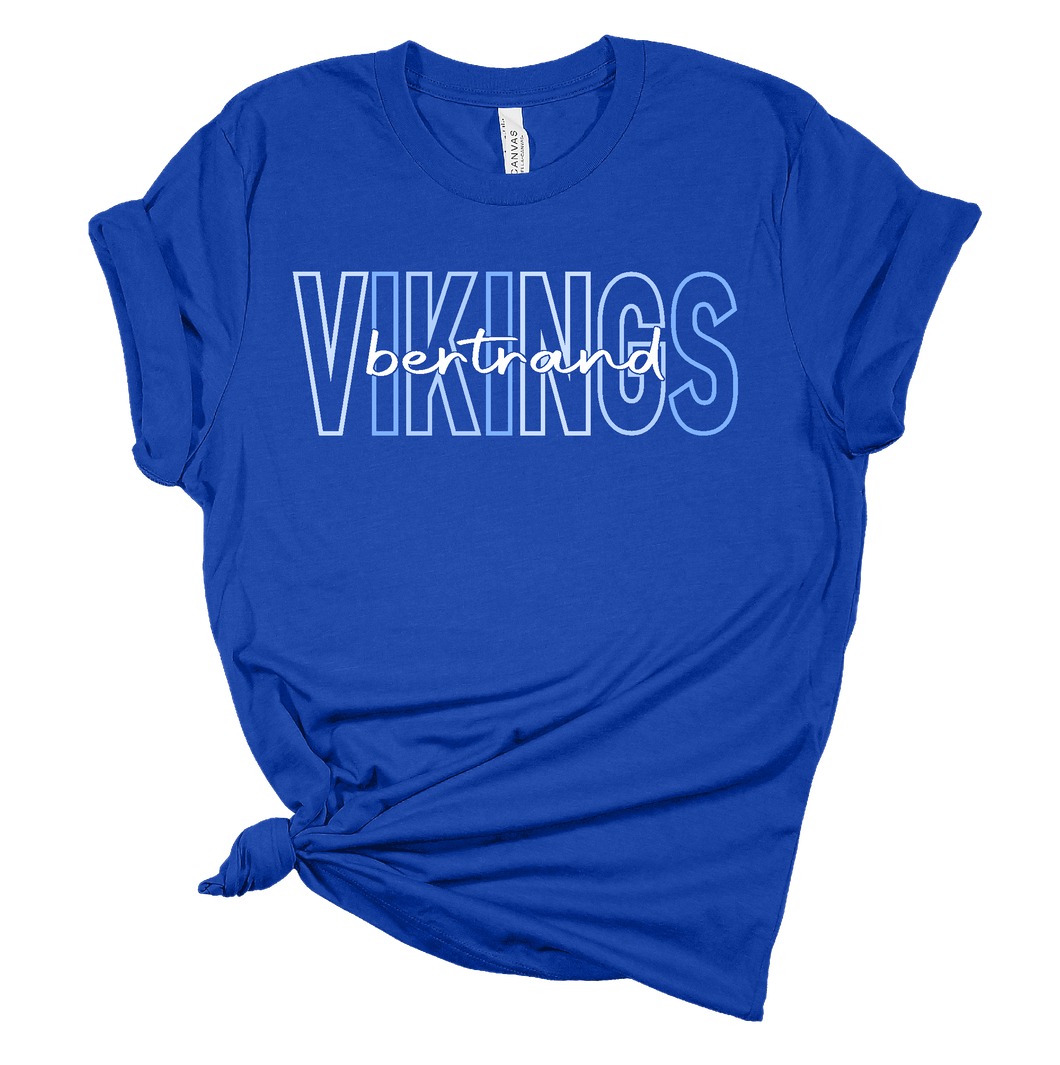 Bertrand Vikings (bold and cursive design) T-Shirt