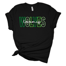 Load image into Gallery viewer, Loomis Wolves (bold and cursive design) T-Shirt

