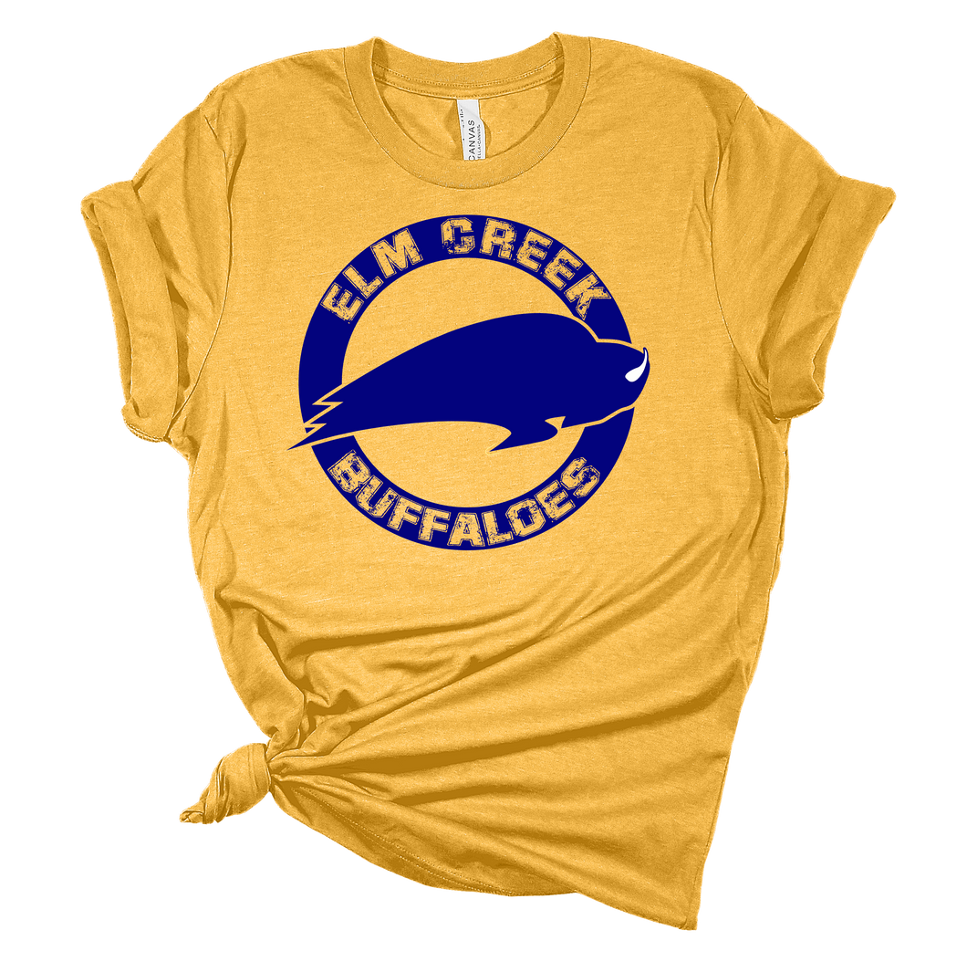 Elm Creek Buffaloes Circle T-Shirt