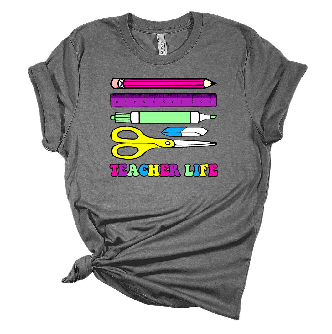 Colorful Teacher Life Shirt